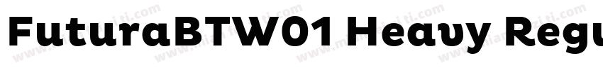 FuturaBTW01 Heavy Regular字体转换